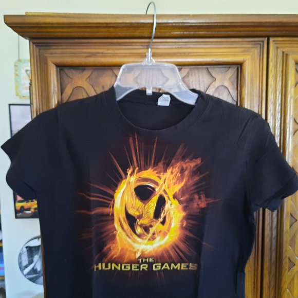 3/$10 The Hunger Games Logo Mockingjay Graphic Crew Neck Tee - Black - Picture 3 of 16